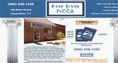 Desktop Screenshot of deepriverpizza.com